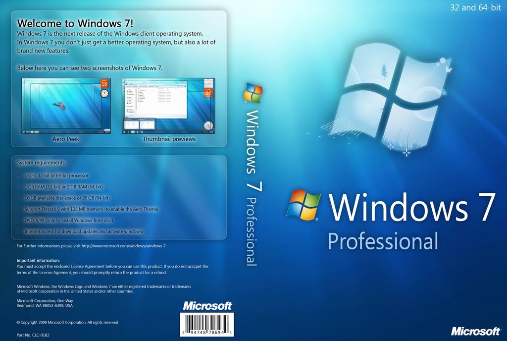 Windows 7 Professional 64-bit